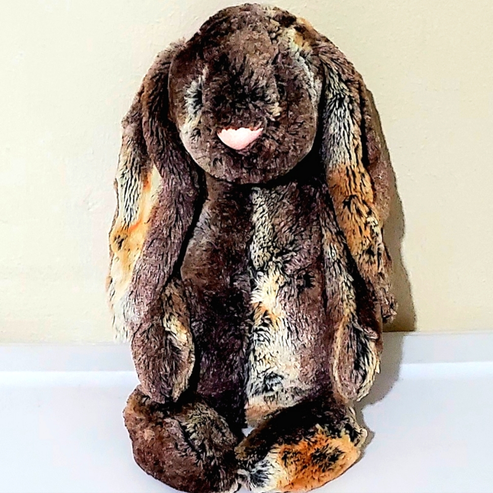 JELLYCAT WOODLAND BABE BUNNY PLUSH. 12" TALL COLLECTIBLE EASTER  BUNNY